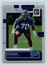 Evan Neal 2022 Donruss #P-398 Optic Rated Rookies Preview Holo NY Giants 2-20