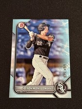 2022 Bowman Draft Paper Base Sky Blue #BD-54 Colson Montgomery /499 - White Sox