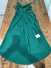 ASOS Design Women’s Size 12 Wrap Sleeveless Midi Dress - Green