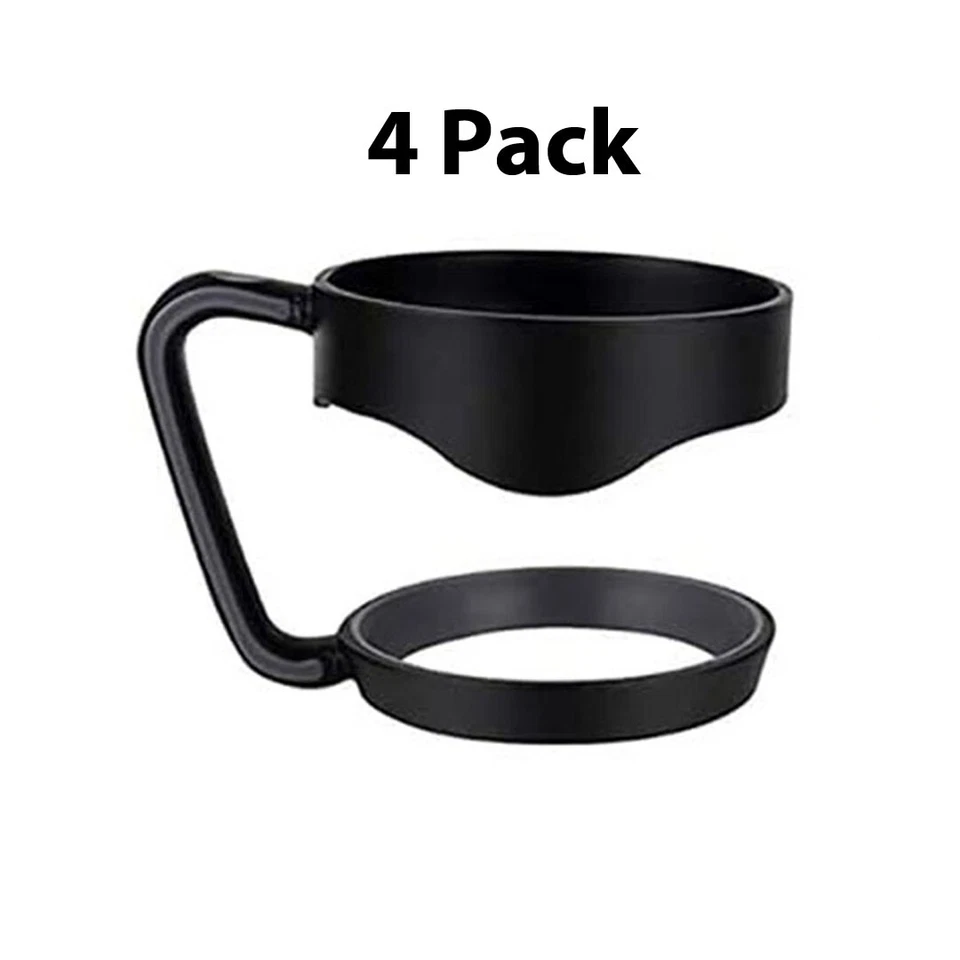 Paquete de 4 mangos negros para vaso de 30 oz Foto 2 de 2