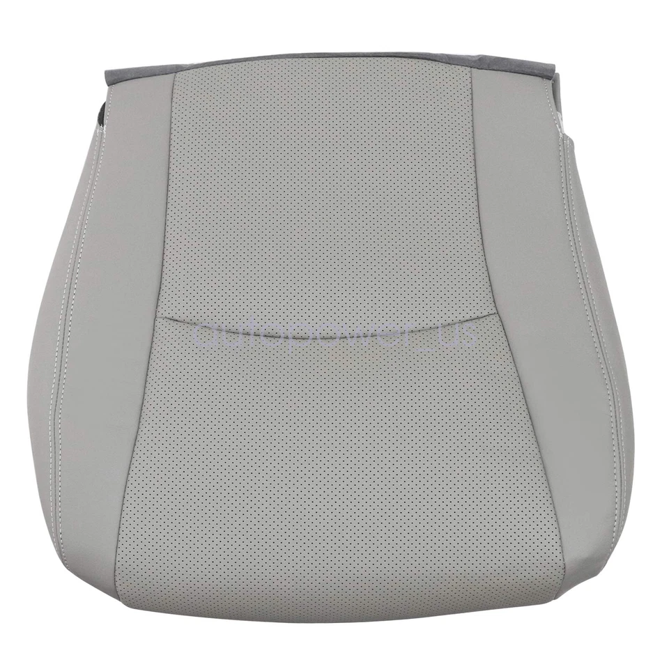 For 2008-2013 Toyota Highlander Driver Bottom Perforated Leather Seat Cover Gray - Image 3 of 4