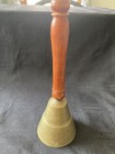 Vintage Brass Bell with Wood Handle Made In India — photo 2