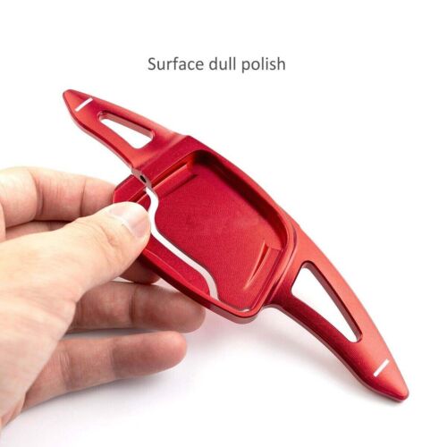 For 2020+ Audi A4 B9 A5 A6 C8 A7 A3 Steering Wheel Paddle Shifter Extension Red - Foto 3 di 8