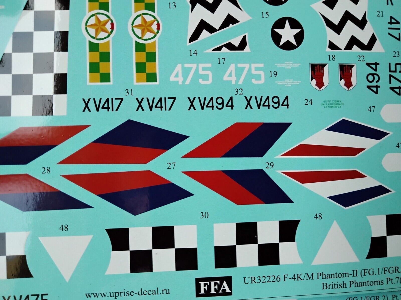 Autocollants Repro Britains - Voiture Scout Daimler Britannique WW2 - Échelle 1:32 - Qualité