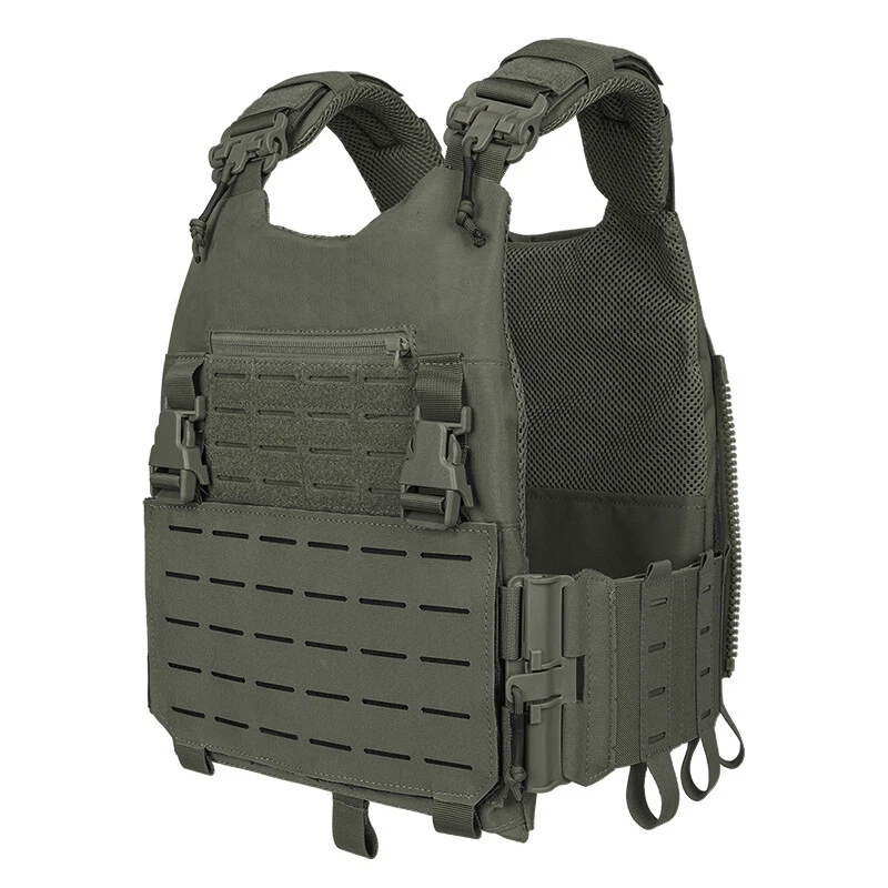 IDOGEAR Plate Carrier Tactical Vest Quick Release & Laser Cut MOLLE Panel Gear - Image 2 of 4