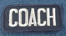 NOS 70s Vintage COACH 3.5" Patch Baseball Football Basketball Soccer Original