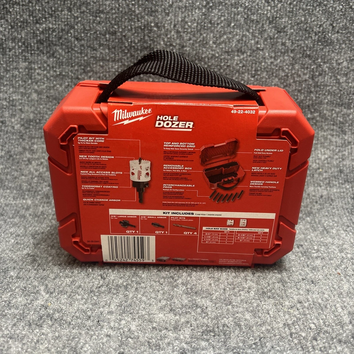 New Milwaukee 13 Piece Multi Material Hole Dozer Saw Set Bi Metal 49 22 4032