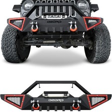 Oedro Front Bumper For 2007-2018 Jeep Wrangler Jk Jljlu Gladiator Jt Wd-rings