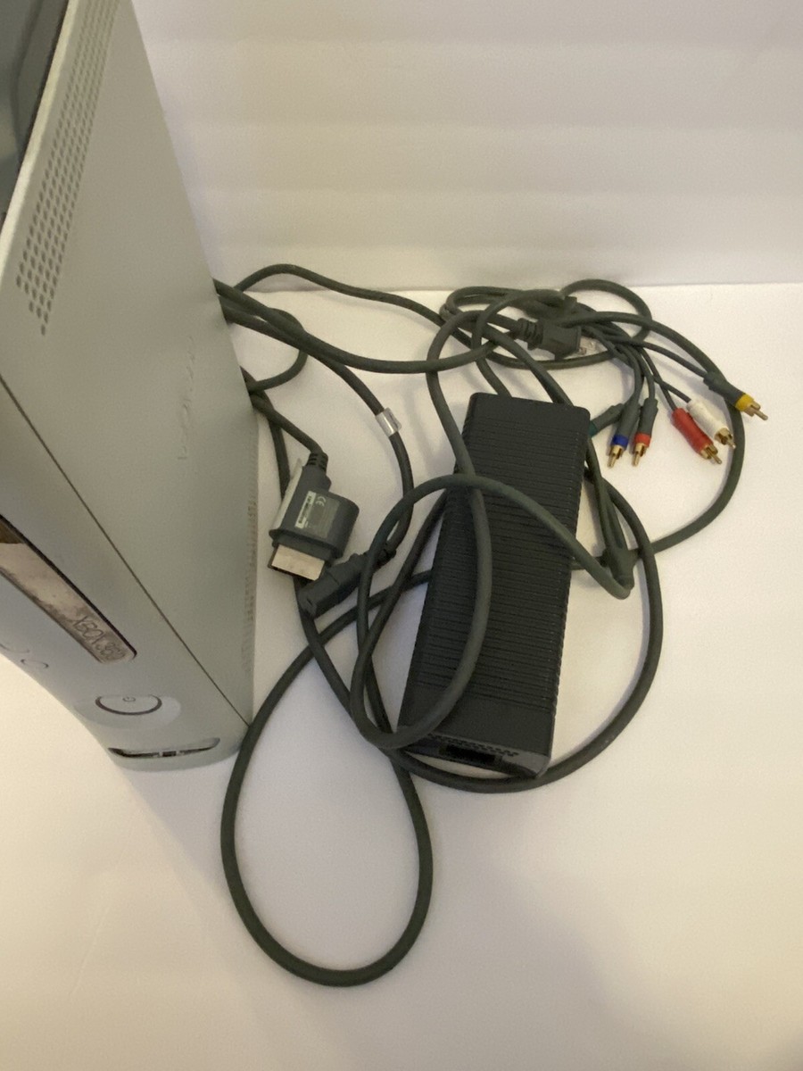Microsoft Xbox 360 60GB White System Console Power Brick