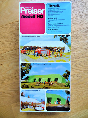 Preiser Tierzelt 646 Bausatz 1:87 für Circus Modellbahn Anlage etc.