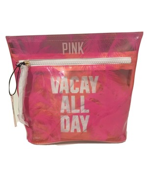 pink on vacay luggage
