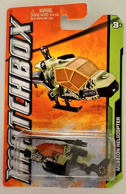 Matchbox 2012 Mission Copter Military Helipcopter MBX JUNGLE 1/10