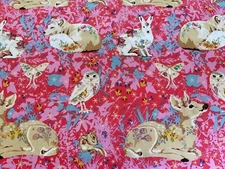 Free Spirit Land Art By Odile Bailloeul  Mini Enchanted Forest PWOB025 pink BTY