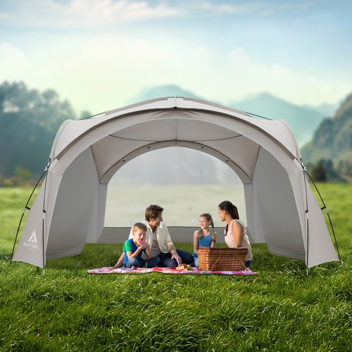 Patio Canopy Tent Camping Beach Tent Outdoor Screen House w/Mesh Netting