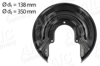 Spritzblech Bremsscheibe Aic 58189 Stahlblech FüR Vw Transporter Multivan T4 Bus