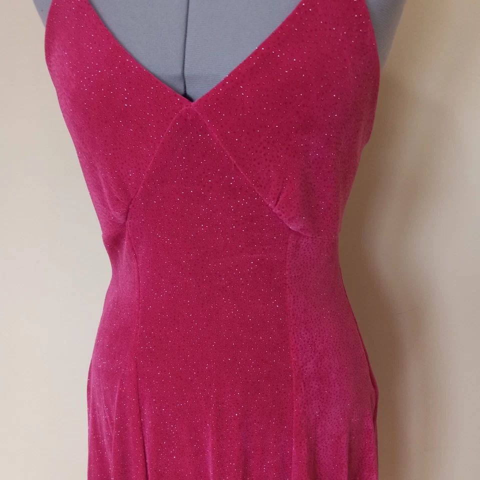 Vestido informal FLIRTATIONS Alfred Angelo para mujer rosa acetato brillante de colección Y2K 9/10 Foto 2 de 4