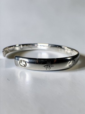 GUCCI Blind for Love バングル New Gucci Sterling Silver 