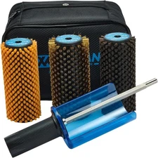 150mm Ski Roto Brush Kit Roto Brush Handle Axle Nylon Horsehair Brass 4171