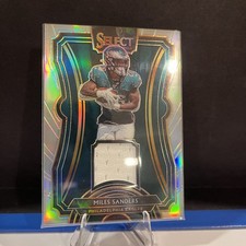 #’d /99 Rookie Swatches Miles Sanders 2019 Panini Select - Eagles Jersey Card