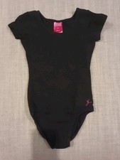 Capezio Future Star Girl's Black Short Sleeve Leotard S