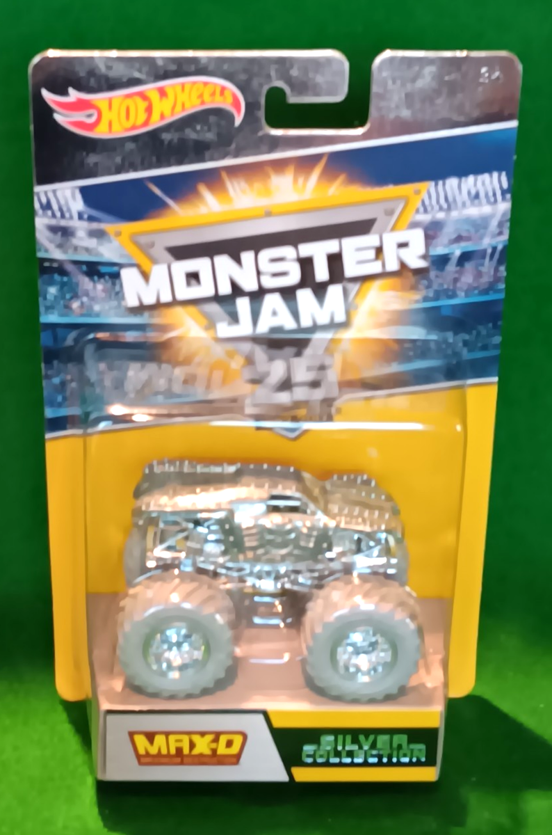 Hot Wheels 25th Anniversary Silver Collection Max-D Monster Jam