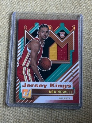 Panini 2025-26 Donruss Asa Newell Hawks Jersey Kings RC Mem #JK-ASA 43/75