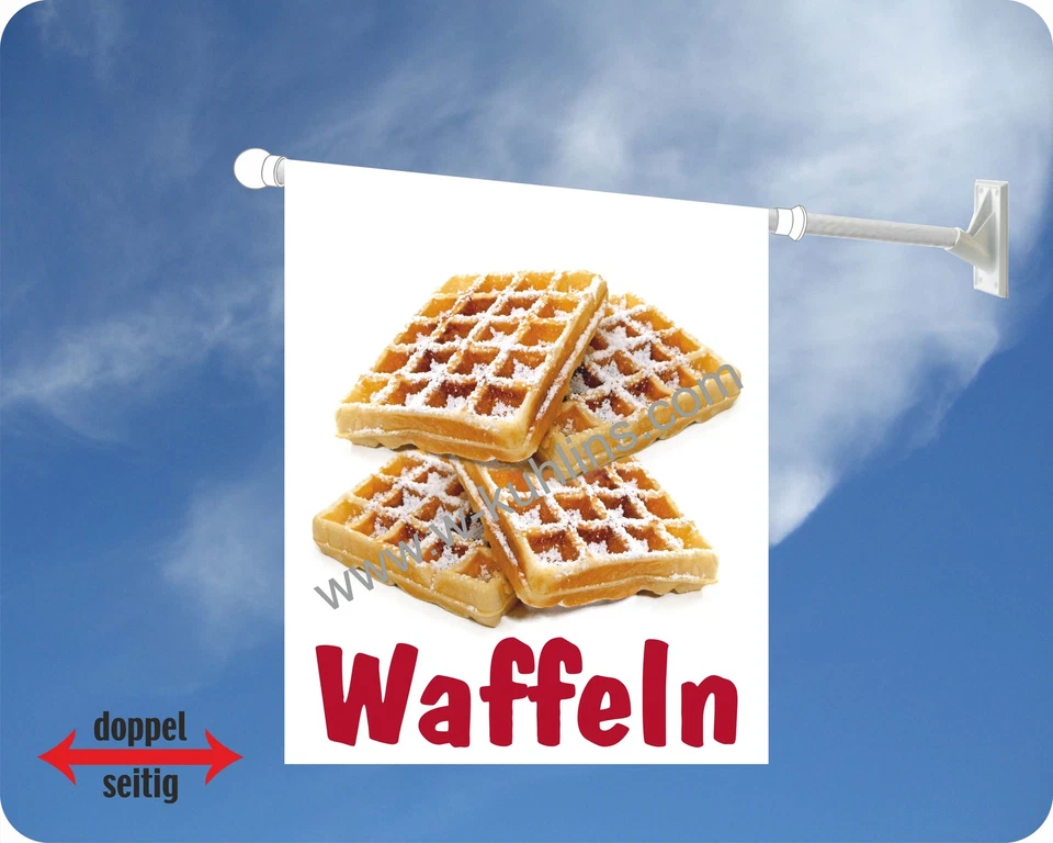 Flagge, Waffeln, Waffelwerbung, Waffelbäcker, Belgische Waffel, Waffeleisen - Bild 1 von 1