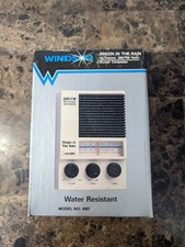 Vintage Windsor Water Resistance Am/Fm Shower Companion Radio No. 4087