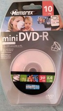Memorex mini DVD-R Recordable 10 Pack 30 Min / 1.4GB 8cm for DVD Camcorder or PC