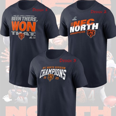 #ad HOT NEW Chicago Bears 2025 NFC North Division Champions One Side FREESHIP Fans $29.99