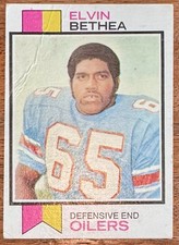 1973 Topps Football #325 Elvin Bethea | Oilers | HOF (Lower Grade)