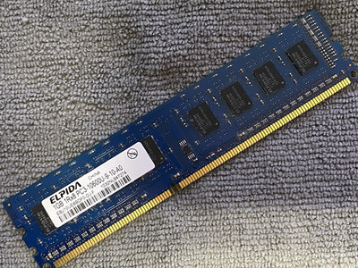 ELPIDA 1GB 1RX8 PC3-10600U-9-10-A0 RAM MODULE