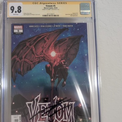 Venom 5 CGC 9.8 SS Cates 9/18 Knull & Miles Morales Spider Man app 10/18