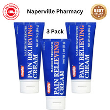 3 Pack Rugby Maximum Strength Pain Relieving Cream Joint and Muscle Relief 3 Oz