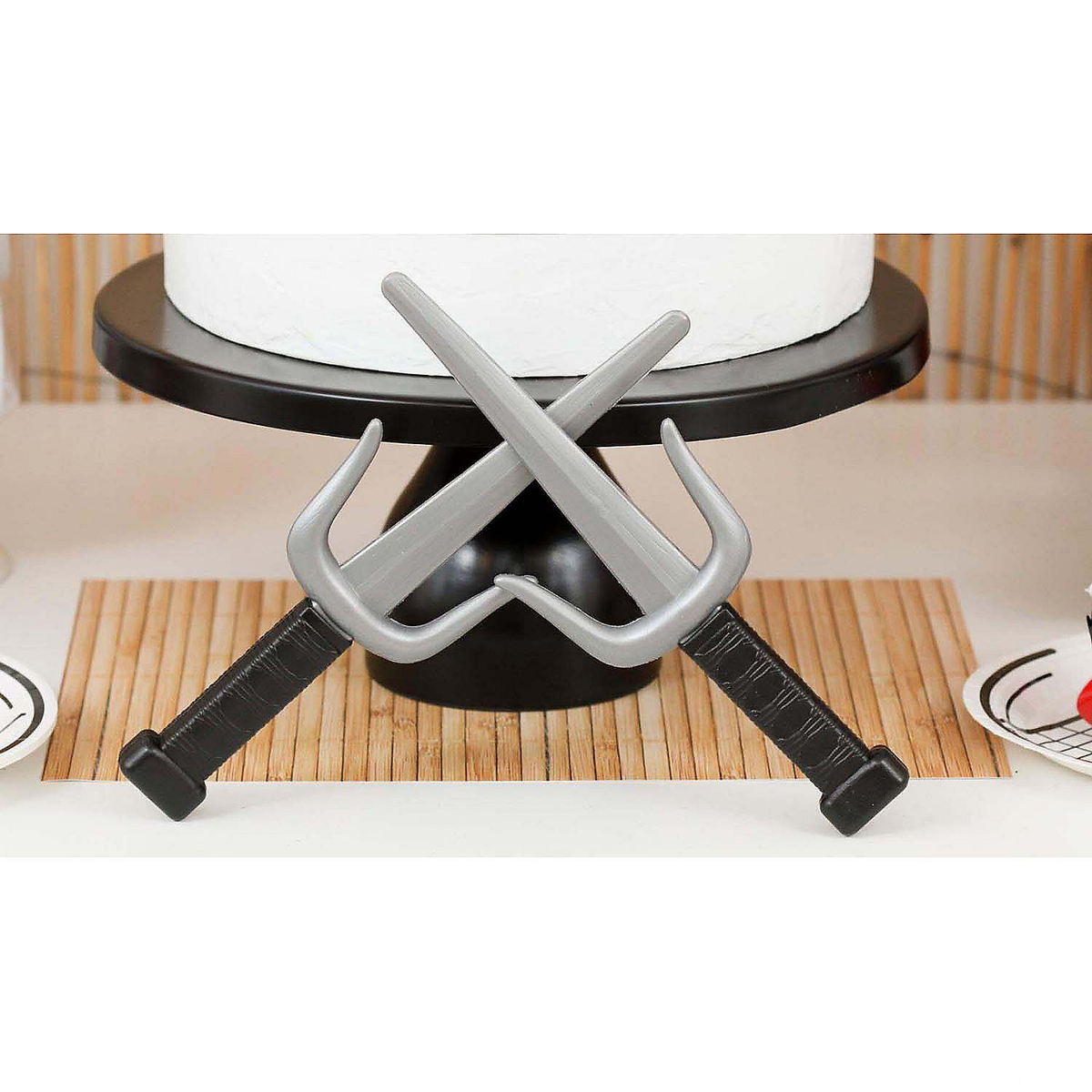 Ninja Sword Set - 6-Piece Double Katana and Accessory Kit - Fun