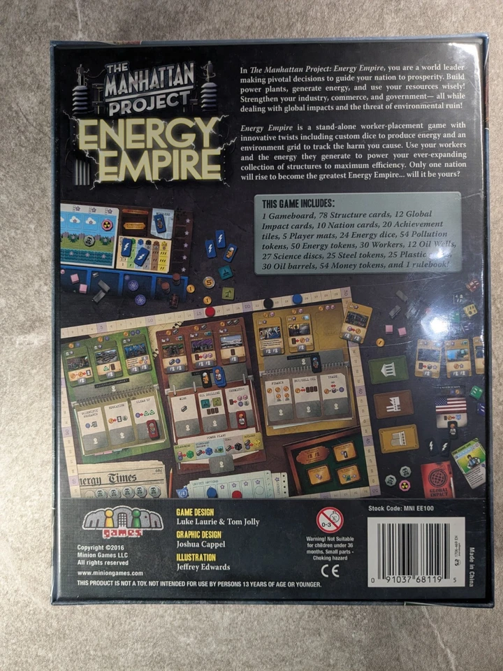 Manhattan Project Energy Empire w/ Cold War Expansion NEW SEALED - Image 3 of 4