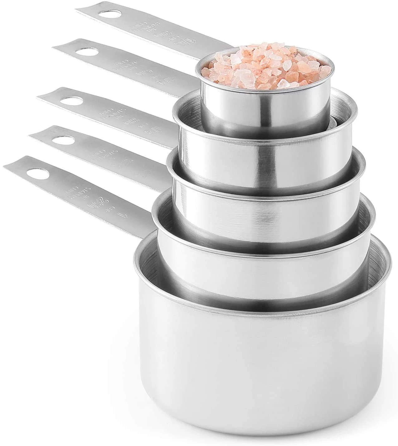 Stainless Steel Measuring Cups, 5 Piece Stackable Measuring Set (1)