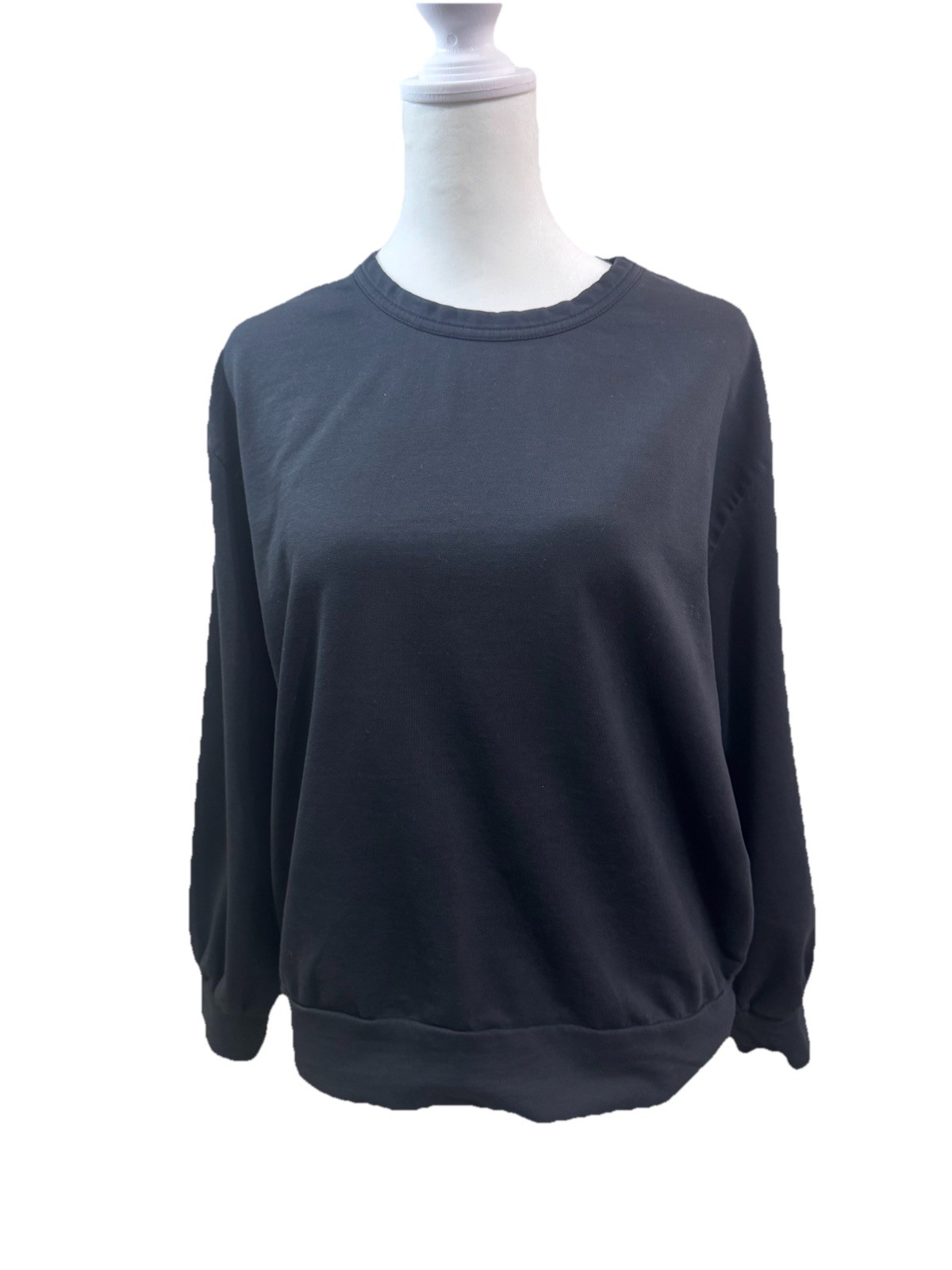 Pact Organic Cotton Pullover Basic Black Sweatshi… - image 1