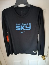Nike Dri-Fit Shirt Women's M Black Chicago Sky Basketball Team CV3571-010 N97