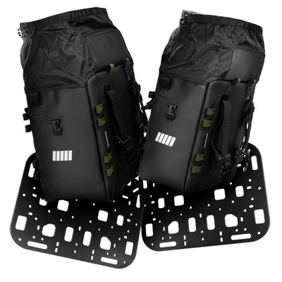 Schnorr Saddle Bag Set Motorcycle SC-38 +SC-32 Waterproof Incl. Mounting Plate