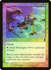 MTG FOIL Aven Flock - Odyssey #008