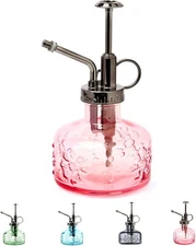 XXXFLOWER Glass Plant Mister Spray Bottle for Indoor Spritzer Pink 