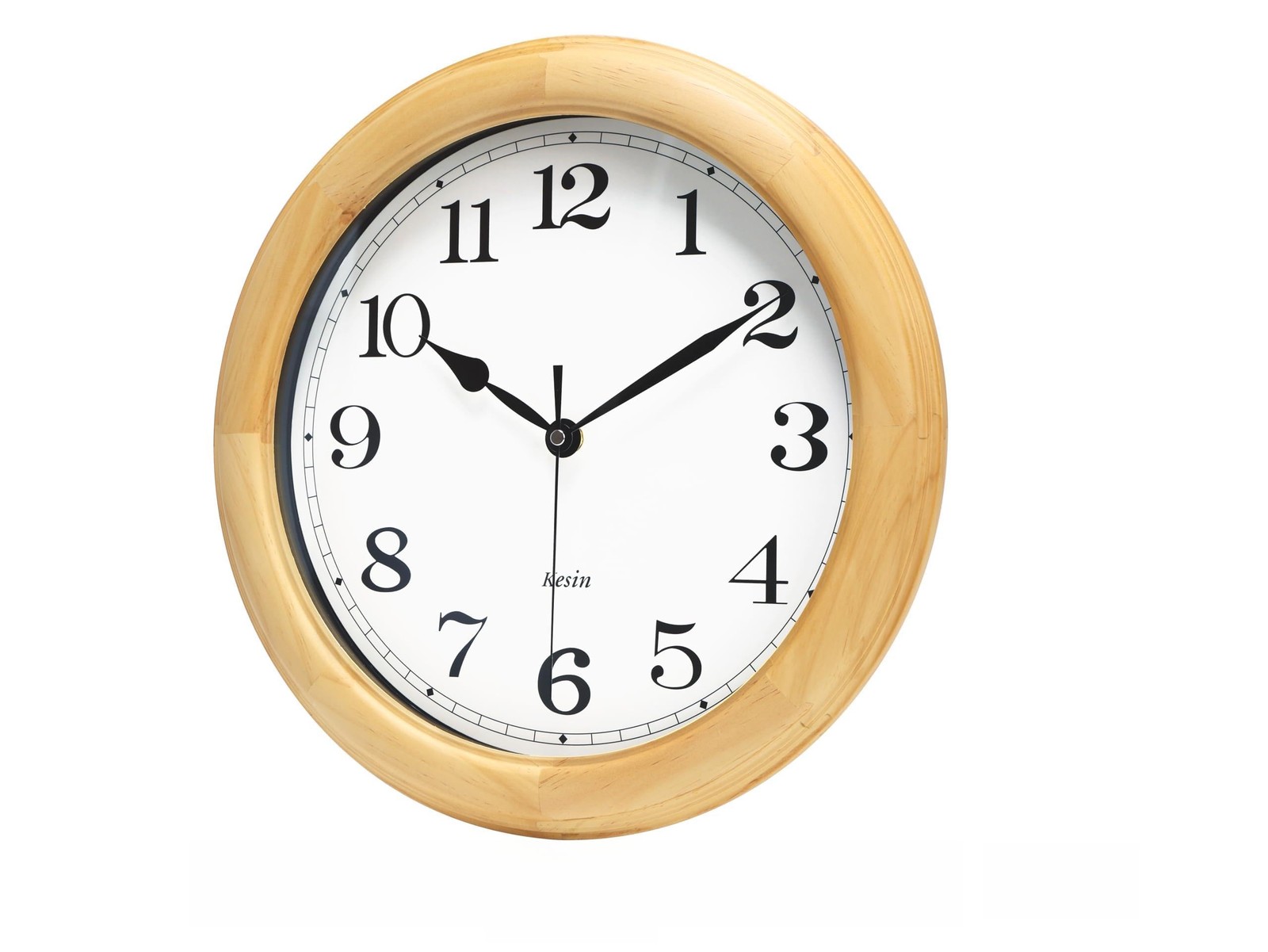 Kesin Wooden Wall Clocks 14 Inch Silent Wall Clock Large Decorative Battery Oper