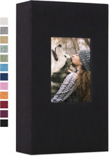 Vienrose Linen Photo Album 300 Pockets for 4X6 Photos Fabric Cover Photo Books S