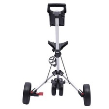 For Golf Push Cart Multi-functional 3-wheel Foldable Golf Push Cart Swivel Front