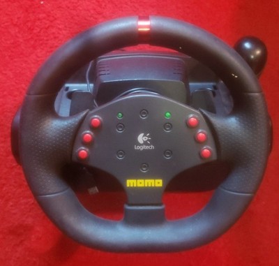 Logitech Momo Racing Force Feedback Wheel ONLY Tested Working