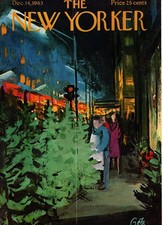 1963 New Yorker December 14 - Christmas Tree sales in the Bronx - Getz; Perelman 1963 New Yorker December 14 - Christmas Tree sales in the Bronx - Getz; Perelman