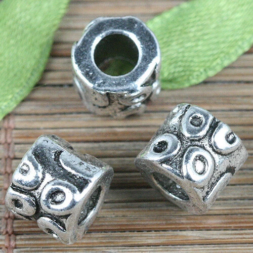 8pcs Tibetan Silver color spacer beads fit bracelet EF0326