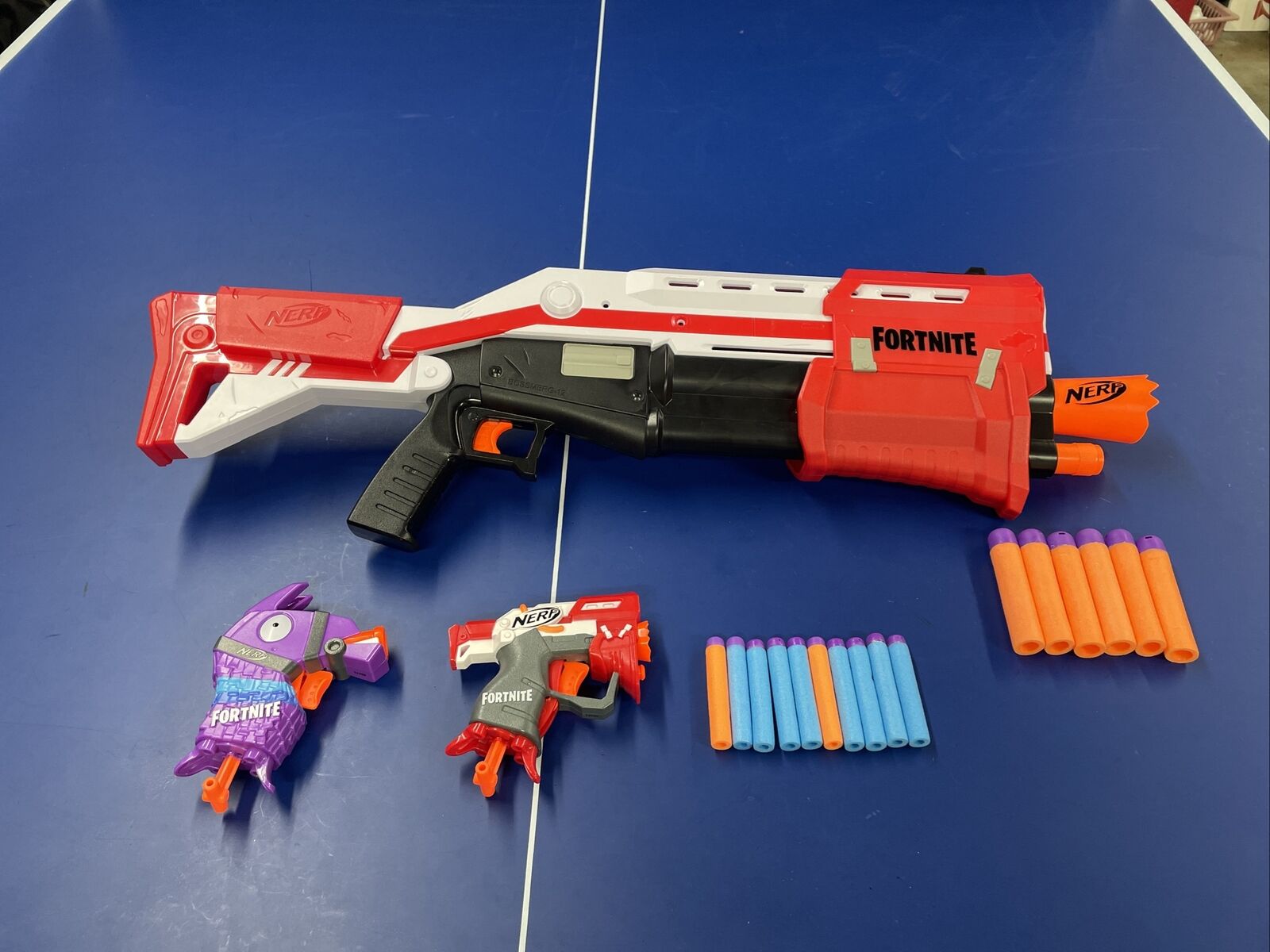 Set of 3 NEW Nerf Fortnite Micro Shots Guns RL TS Drama Loot LLAMA Lot Dart