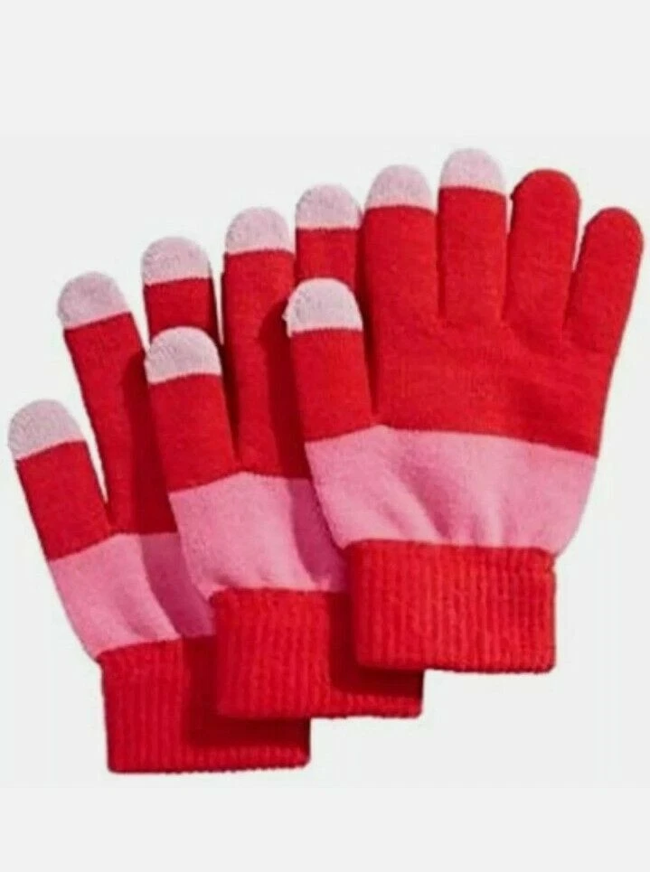 $35 INC International Concepts Inc Pair +1 Tech Glove Set Red One Size